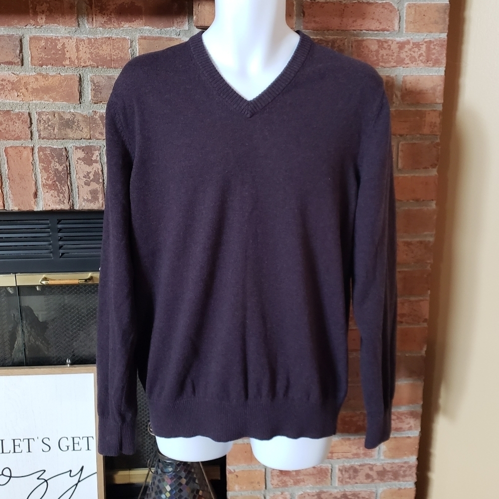 Eddie Bauer Cotton/Cashmere Sweater LT